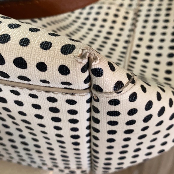 Fossil Coated Canvas Polka Dot Large City Tote - Picture 13 of 13